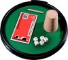 Kości Pokerowe z Tacką, Kubkiem i Bloczkiem - Zestaw od Piatnik